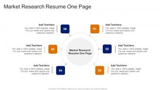 Market Research Resume One Page In Powerpoint And Google Slides Cpb