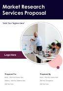 Market Research Services Proposal Sample Document Report Doc Pdf Ppt