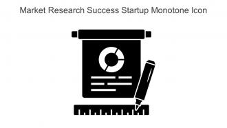 Market Research Success Startup Monotone Icon In Powerpoint Pptx Png And Editable Eps Format