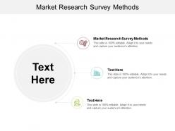 Market research survey methods ppt powerpoint presentation show design cpb