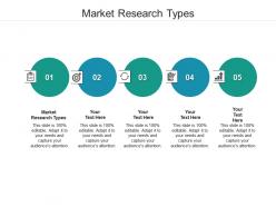 Market research types ppt powerpoint presentation outline layout ideas cpb