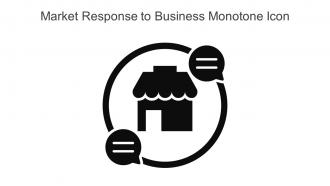 Market Response To Business Monotone Icon In Powerpoint Pptx Png And Editable Eps Format