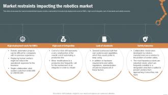Market Restraints Impacting The Robotics Market Robotics Industry Report IR SS