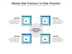 Market risk premium vs risk premium ppt powerpoint presentation pictures images cpb