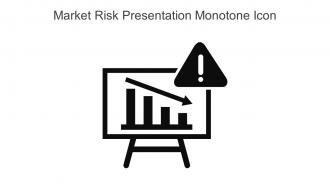 Market Risk Presentation Monotone Icon In Powerpoint Pptx Png And Editable Eps Format