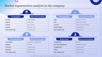 Market Segmentation Analysis In The Company Overview With Detailed Business Model