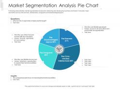 Market Segmentation Analysis Pie Chart