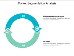Market segmentation analysis ppt powerpoint presentation gallery background cpb