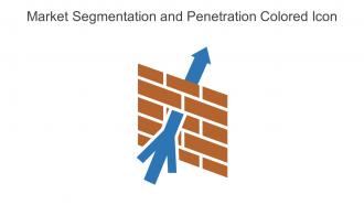 Market Segmentation And Penetration Colored Icon In Powerpoint Pptx Png And Editable Eps Format