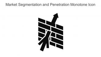 Market Segmentation And Penetration Monotone Icon In Powerpoint Pptx Png And Editable Eps Format