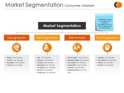 Market segmentation consumer markets sample presentation ppt