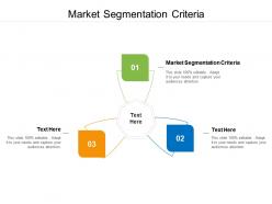 Market segmentation criteria ppt powerpoint presentation outline master slide cpb
