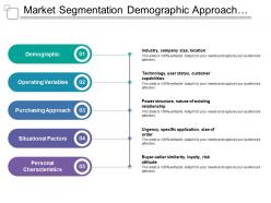 Market segmentation demographic approach variables factors characteristics