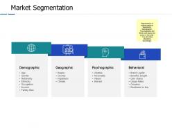 Market segmentation demographic ppt powerpoint presentation file show