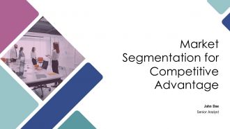 Market Segmentation For Competitive Advantage PPT PowerPoint AT