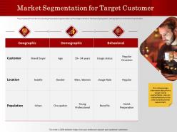 Market Segmentation For Target Customer Regular Occasion Ppt Powerpoint Presentation Model