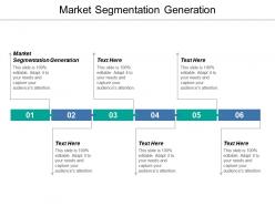 Market segmentation generation ppt powerpoint presentation ideas show cpb
