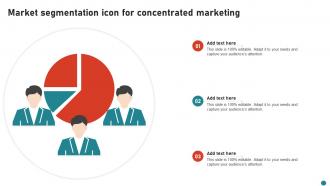 Market Segmentation Icon For Concentrated Marketing