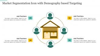 Market Segmentation Icon With Demography Based Targeting