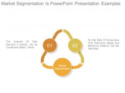 Market segmentation is powerpoint presentation examples