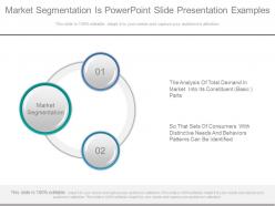 Market segmentation is powerpoint slide presentation examples