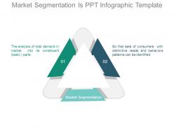 Market segmentation is ppt infographic template