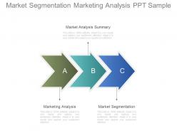 Market segmentation marketing analysis ppt sample