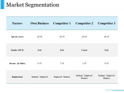 Market segmentation ppt examples slides