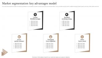 Market Segmentation Strategy Market Segmentation Key Advantages Model MKT SS V