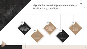 Market Segmentation Strategy To Attract Target Audience Powerpoint Presentation Slides MKT CD V Good Professionally