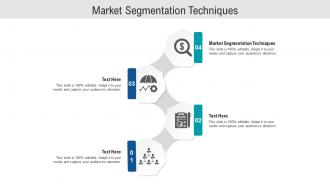 Market segmentation techniques ppt powerpoint presentation slides templates cpb