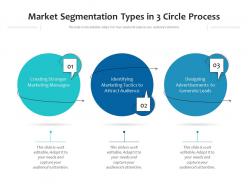 Market segmentation types in 3 circle process