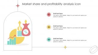 Market Share And Profitability Analysis Icon