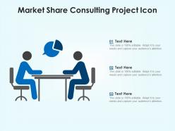 Market share consulting project icon