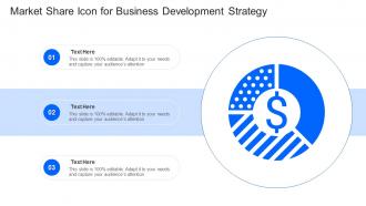 Market Share Icon For Business Development Strategy