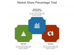 Market share percentage total ppt powerpoint presentation show maker cpb