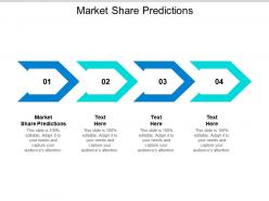 Market share predictions ppt powerpoint presentation ideas topics cpb