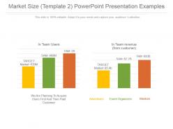 Market Size And Customer Revenue Analysis Powerpoint Presentation Examples
