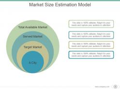 Market size estimation model powerpoint slide graphics
