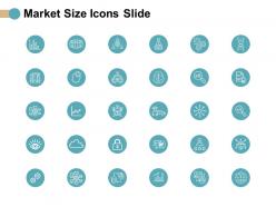 Market size icons slide technology groth ppt powerpoint presentation icon rules