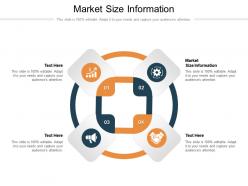Market size information ppt powerpoint presentation styles deck cpb