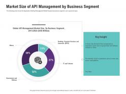Market size of api management by business segment application programming interfaces ecosystem ppt icons