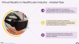 Market Size Of Virtual Reality In Healthcare Industry Training Ppt