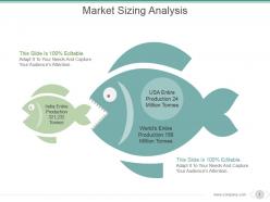 Market sizing analysis powerpoint slide influencers