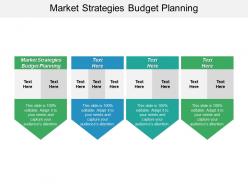 Market strategies budget planning ppt powerpoint presentation gallery graphic images cpb