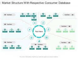 Market structure with respective consumer database infographic template