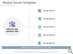 Market survey template summary ppt powerpoint presentation visual aids styles