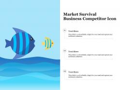 Market survival business competitor icon