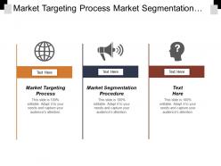 Market targeting process market segmentation procedure onboarding program