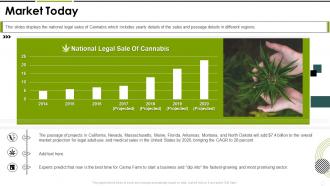 Market today cannabis investor funding elevator ppt layouts clipart images